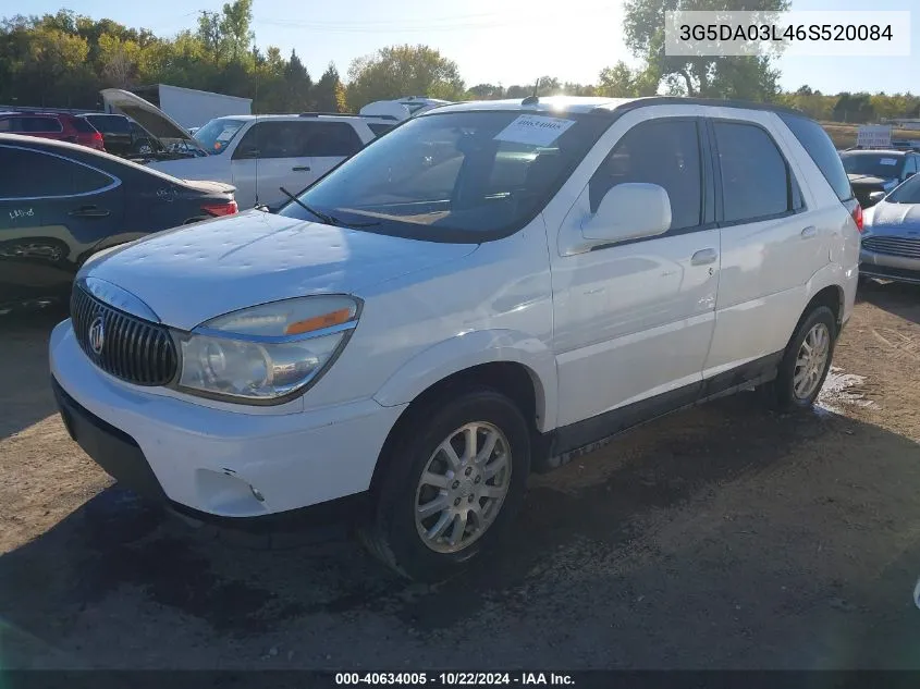 2006 Buick Rendezvous Cx VIN: 3G5DA03L46S520084 Lot: 40634005