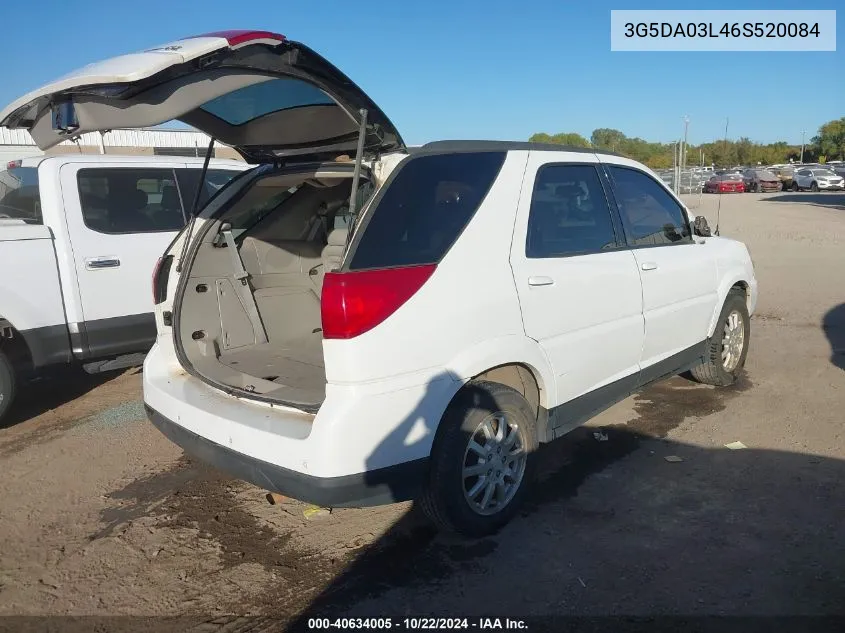 2006 Buick Rendezvous Cx VIN: 3G5DA03L46S520084 Lot: 40634005