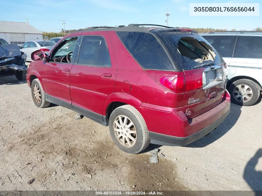 2006 Buick Rendezvous Cx VIN: 3G5DB03L76S656044 Lot: 40703338