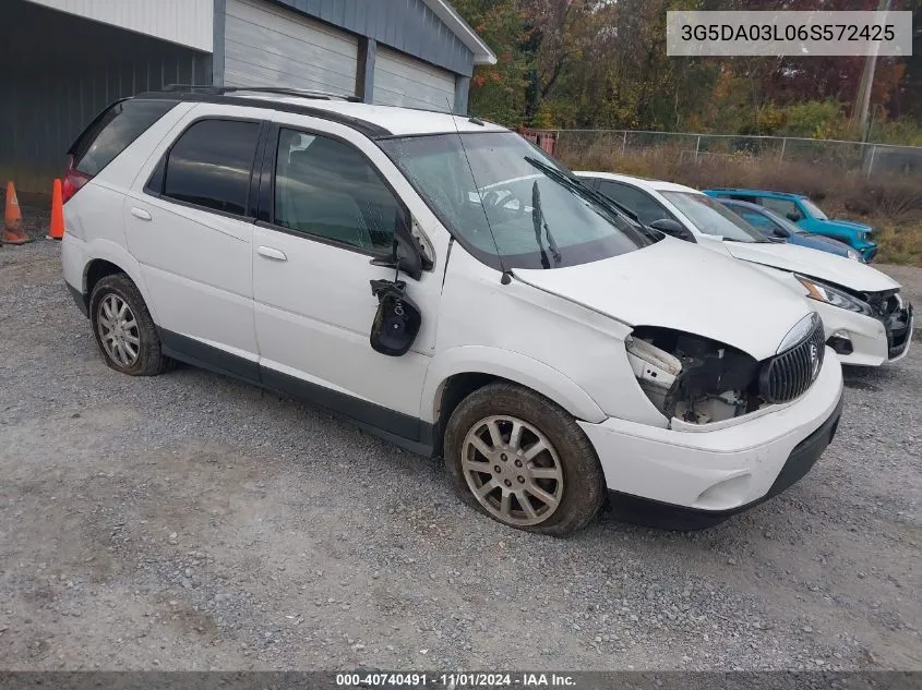 2006 Buick Rendezvous Cx VIN: 3G5DA03L06S572425 Lot: 40740491