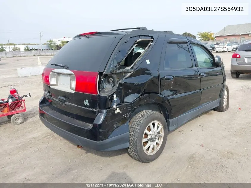 2007 Buick Rendezvous Cx/Cxl VIN: 3G5DA03L27S554932 Lot: 12112273