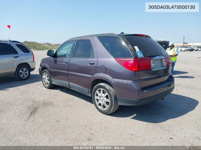 2007 Buick Rendezvous Cx VIN: 3G5DA03L47S500130 Lot: 40182161