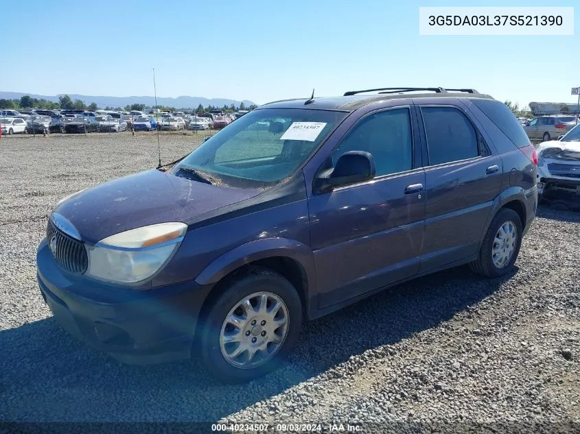 2007 Buick Rendezvous Cxl VIN: 3G5DA03L37S521390 Lot: 40234507