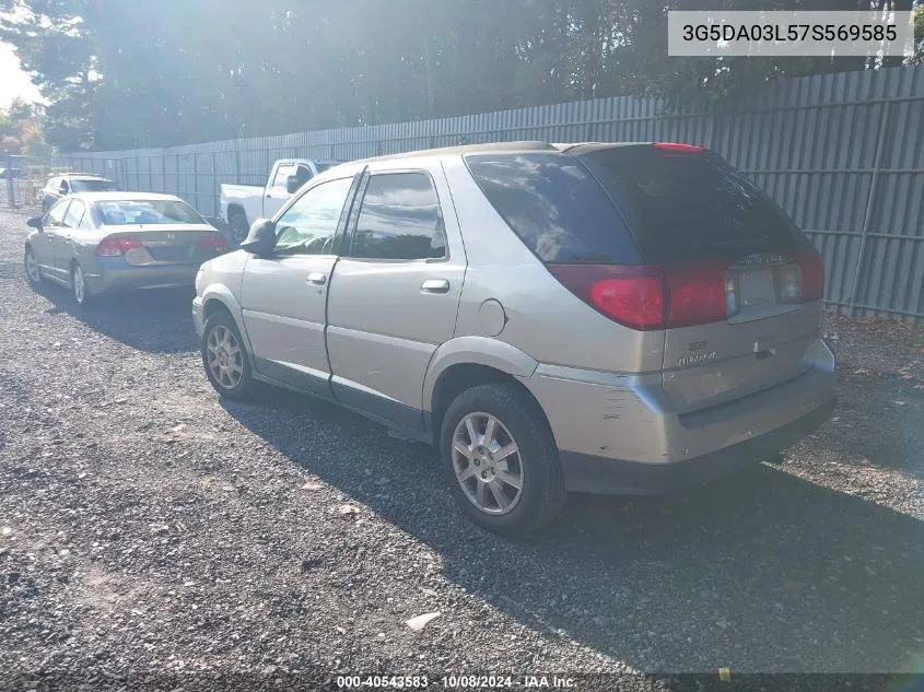 2007 Buick Rendezvous Cx VIN: 3G5DA03L57S569585 Lot: 40543583