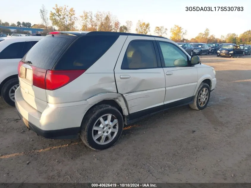 2007 Buick Rendezvous Cx VIN: 3G5DA03L17S530783 Lot: 40626419