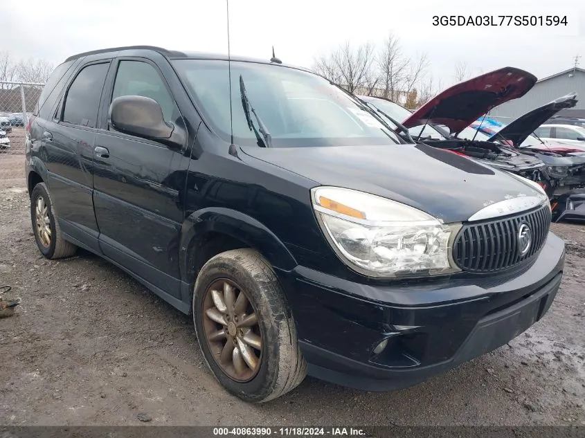 2007 Buick Rendezvous Cx VIN: 3G5DA03L77S501594 Lot: 40863990