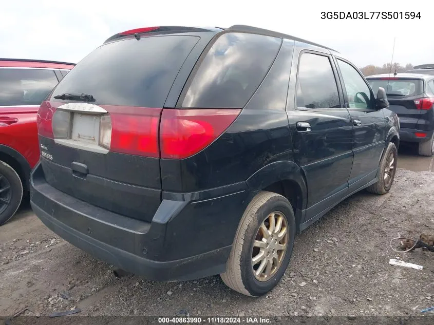 2007 Buick Rendezvous Cx VIN: 3G5DA03L77S501594 Lot: 40863990