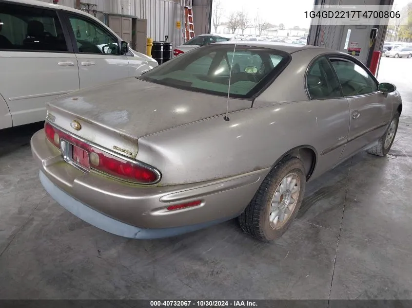 1996 Buick Riviera VIN: 1G4GD2217T4700806 Lot: 40732067