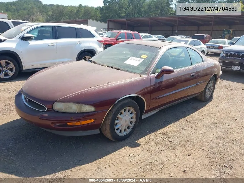 1998 Buick Riviera VIN: 1G4GD2212W4704539 Lot: 40542689