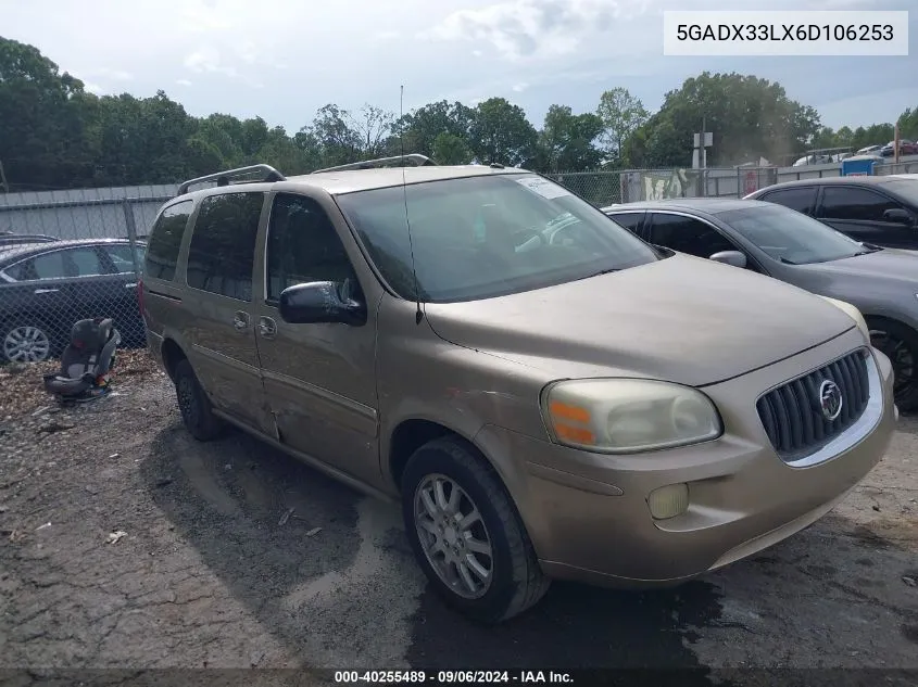 5GADX33LX6D106253 2006 Buick Terraza Cxl