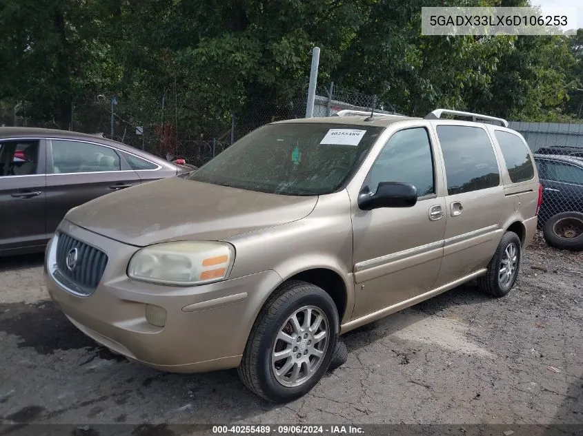 2006 Buick Terraza Cxl VIN: 5GADX33LX6D106253 Lot: 40255489