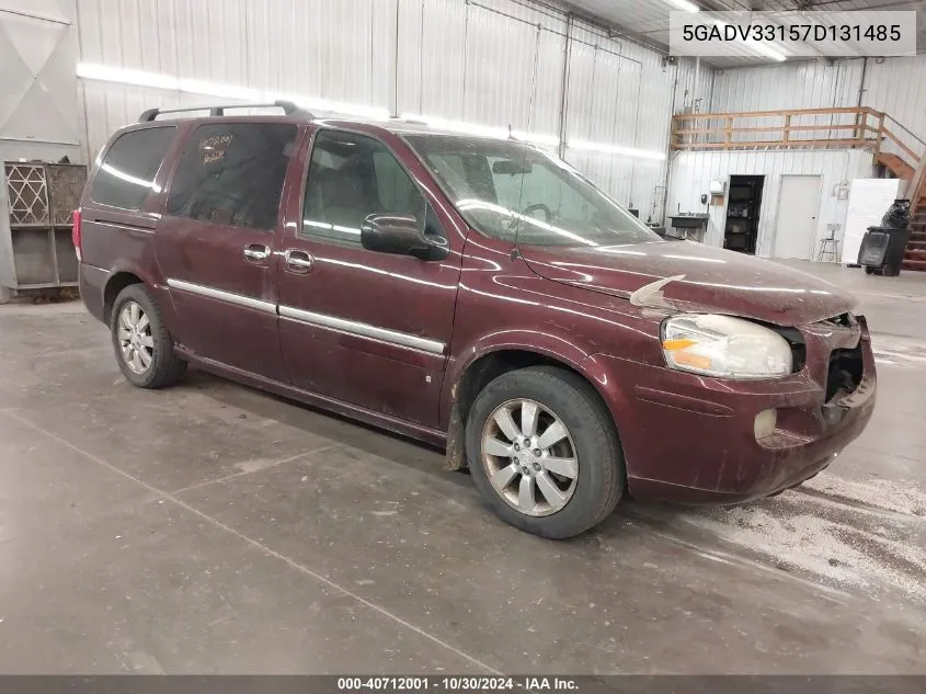 2007 Buick Terraza Cxl VIN: 5GADV33157D131485 Lot: 40712001