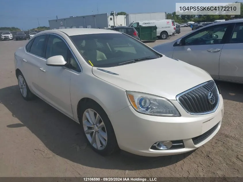 2012 Buick Verano VIN: 1G4PS5SK6C4172210 Lot: 12106590