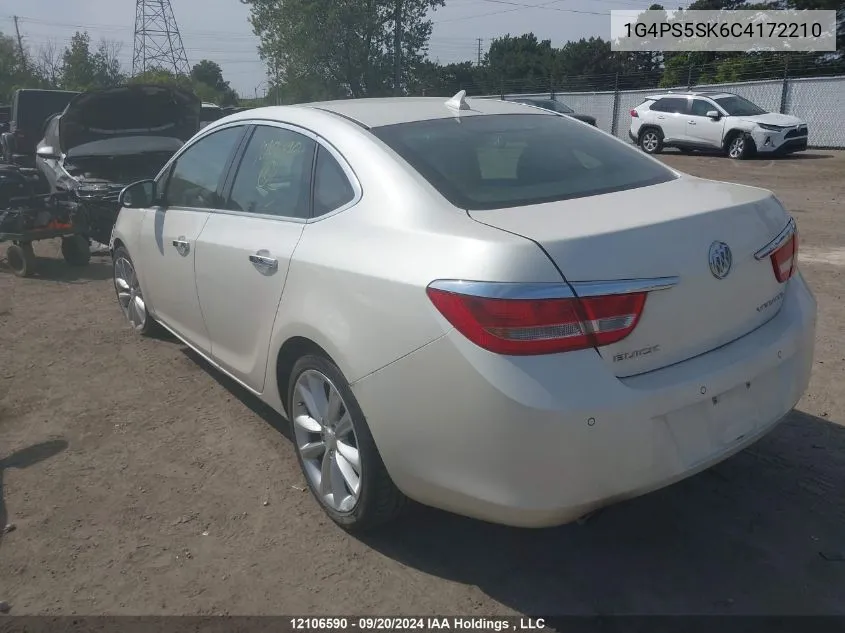 2012 Buick Verano VIN: 1G4PS5SK6C4172210 Lot: 12106590