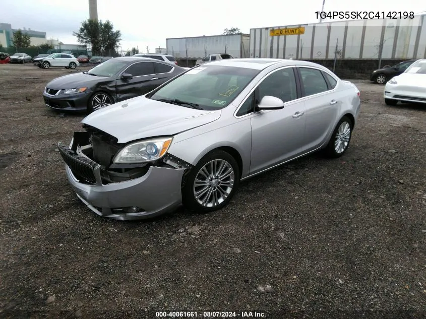 2012 Buick Verano Leather Group VIN: 1G4PS5SK2C4142198 Lot: 40061661