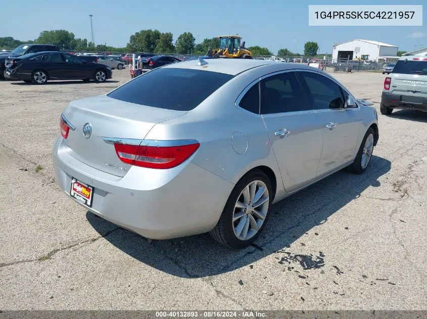 2012 Buick Verano Convenience Group VIN: 1G4PR5SK5C4221957 Lot: 40132893