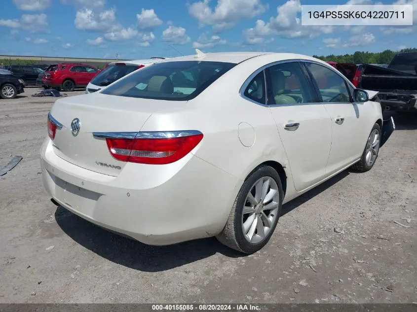 2012 Buick Verano Leather Group VIN: 1G4PS5SK6C4220711 Lot: 40155085