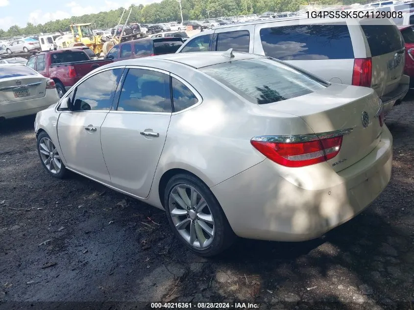 2012 Buick Verano Leather Group VIN: 1G4PS5SK5C4129008 Lot: 40216361