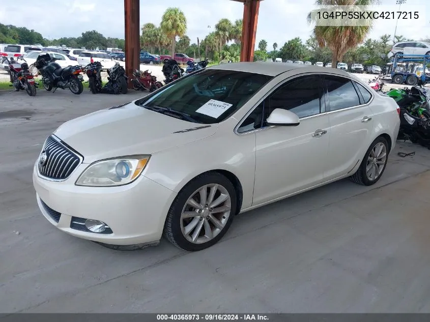 2012 Buick Verano VIN: 1G4PP5SKXC4217215 Lot: 40365973