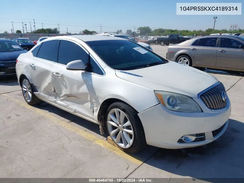 2012 Buick Verano Convenience Group VIN: 1G4PR5SKXC4189314 Lot: 40464755