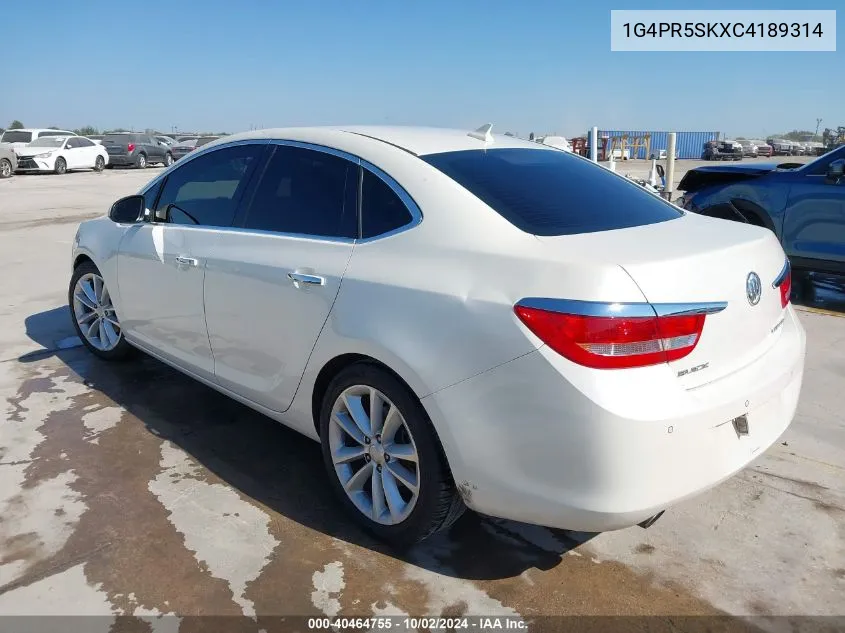 2012 Buick Verano Convenience Group VIN: 1G4PR5SKXC4189314 Lot: 40464755