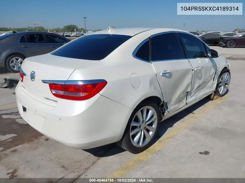 2012 Buick Verano Convenience Group VIN: 1G4PR5SKXC4189314 Lot: 40464755