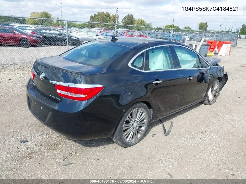 2012 Buick Verano Leather Group VIN: 1G4PS5SK7C4184821 Lot: 40469176