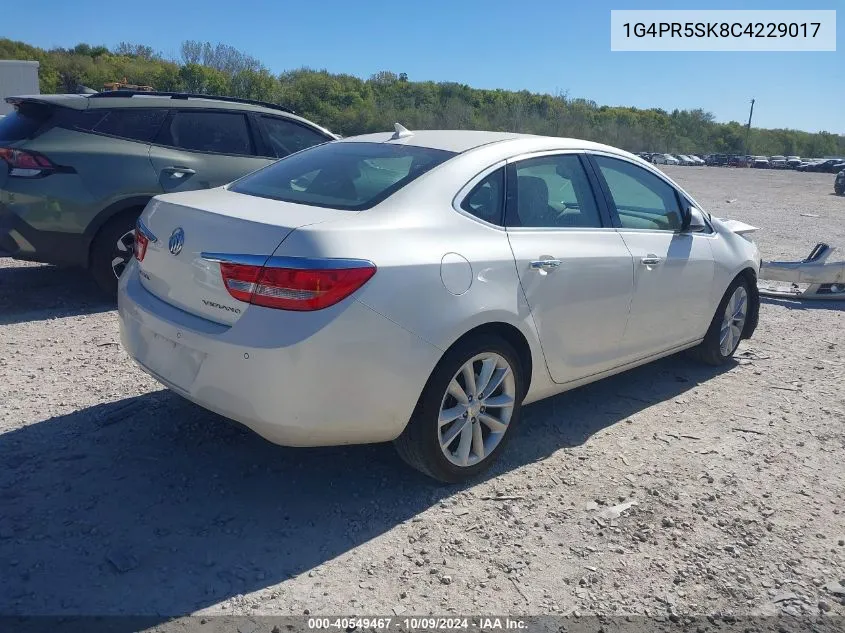 2012 Buick Verano Convenience VIN: 1G4PR5SK8C4229017 Lot: 40549467