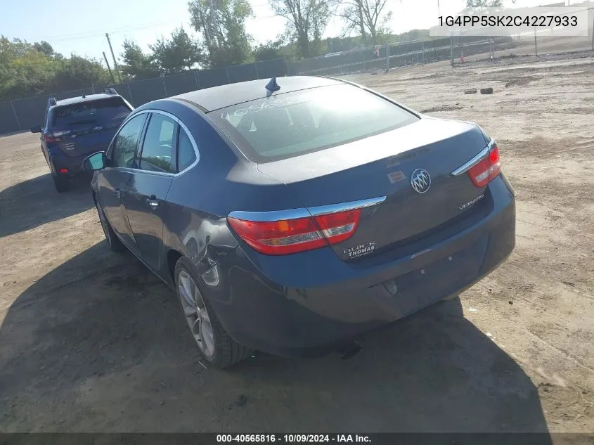 2012 Buick Verano VIN: 1G4PP5SK2C4227933 Lot: 40565816