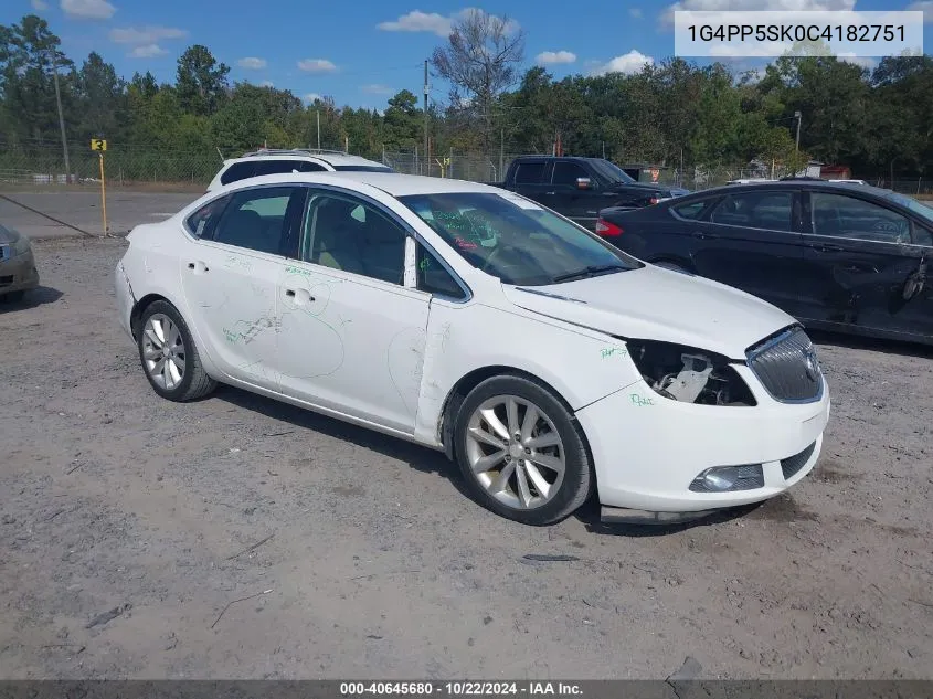 2012 Buick Verano VIN: 1G4PP5SK0C4182751 Lot: 40645680