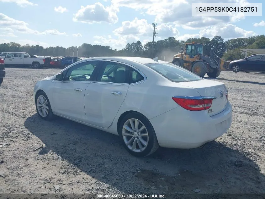 2012 Buick Verano VIN: 1G4PP5SK0C4182751 Lot: 40645680