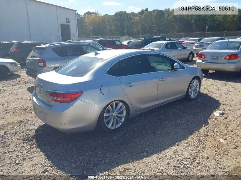 2012 Buick Verano VIN: 1G4PP5SK5C4150510 Lot: 40661486