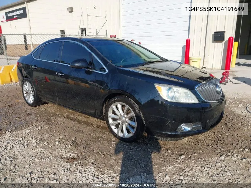 2012 Buick Verano Leather Group VIN: 1G4PS5SK1C4191649 Lot: 40729095