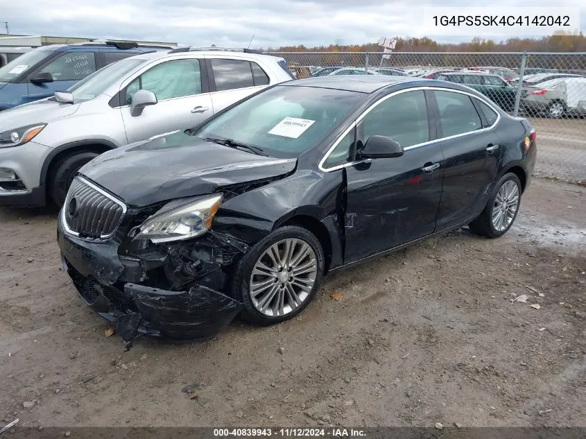 1G4PS5SK4C4142042 2012 Buick Verano Leather Group