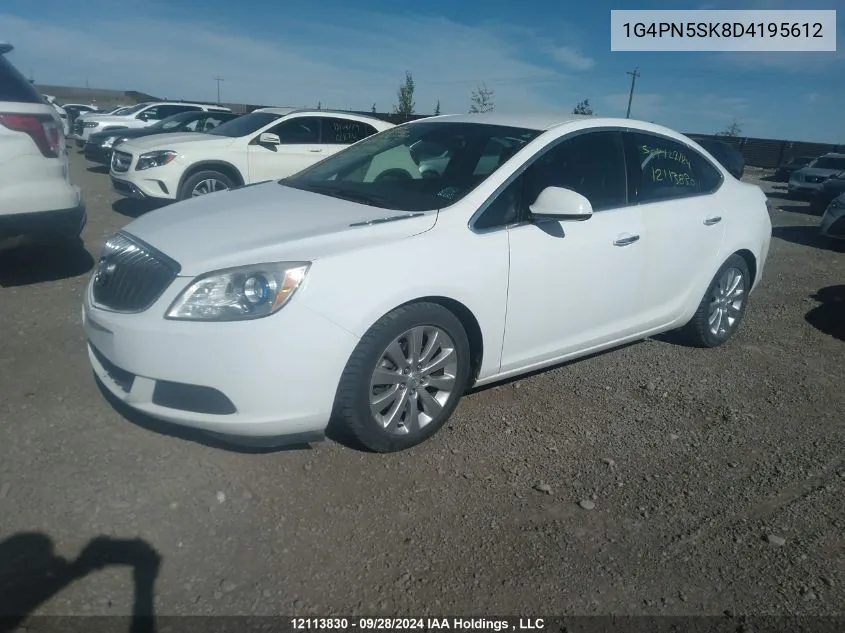 2013 Buick Verano VIN: 1G4PN5SK8D4195612 Lot: 12113830