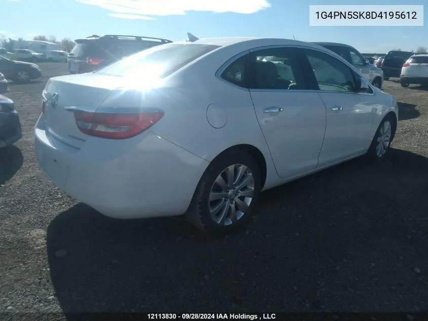 2013 Buick Verano VIN: 1G4PN5SK8D4195612 Lot: 12113830