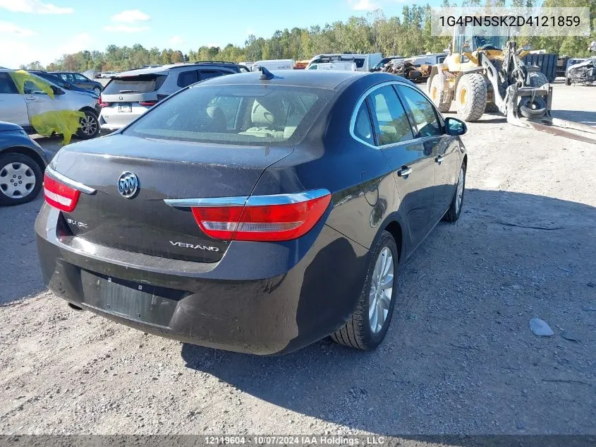 2013 Buick Verano VIN: 1G4PN5SK2D4121859 Lot: 12119604