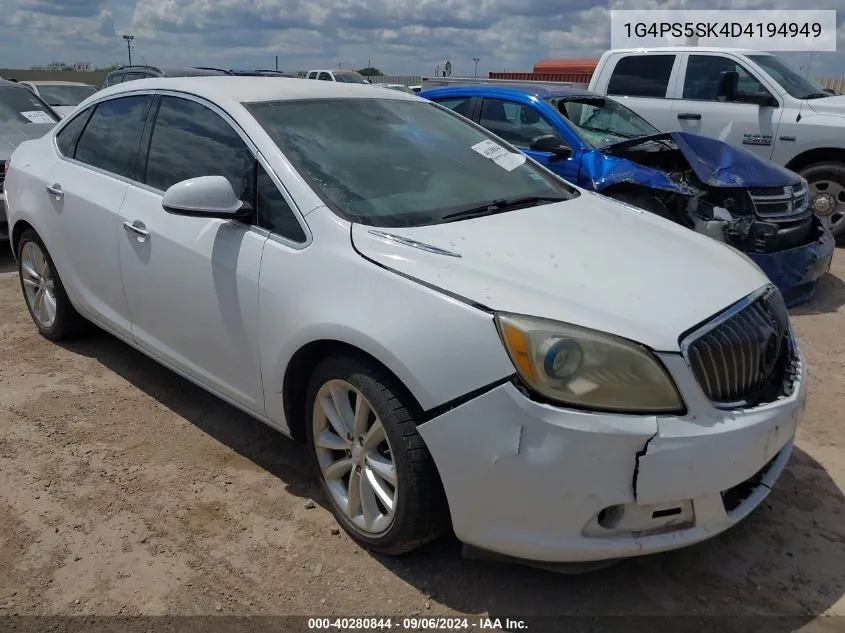 2013 Buick Verano Leather Group VIN: 1G4PS5SK4D4194949 Lot: 40280844