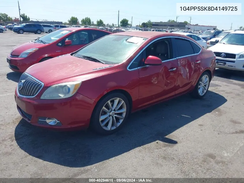 2013 Buick Verano VIN: 1G4PP5SK8D4149725 Lot: 40294615