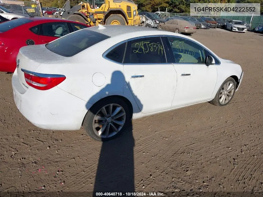 2013 Buick Verano Convenience Group VIN: 1G4PR5SK4D4222552 Lot: 40640718