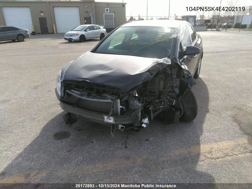 1G4PN5SK4E4202119 2014 Buick Verano