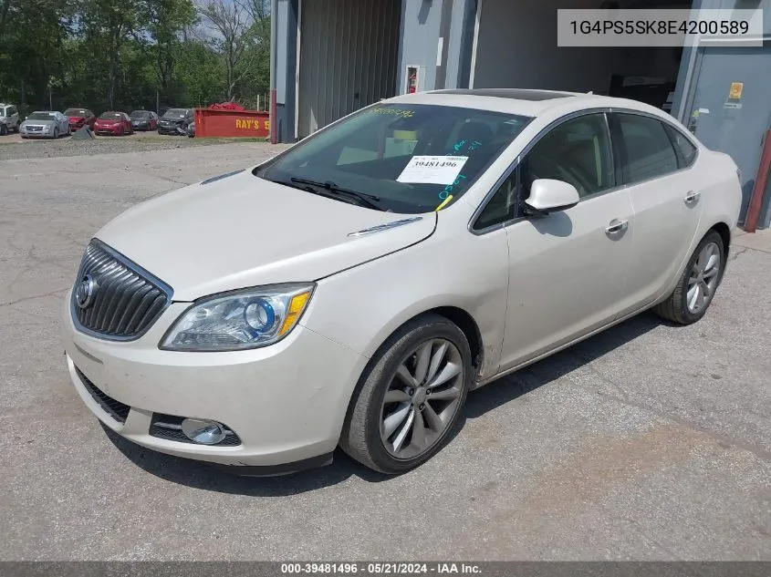 2014 Buick Verano Leather Group VIN: 1G4PS5SK8E4200589 Lot: 39481496