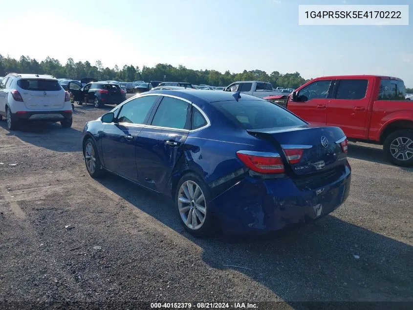 2014 Buick Verano Convenience VIN: 1G4PR5SK5E4170222 Lot: 40152379