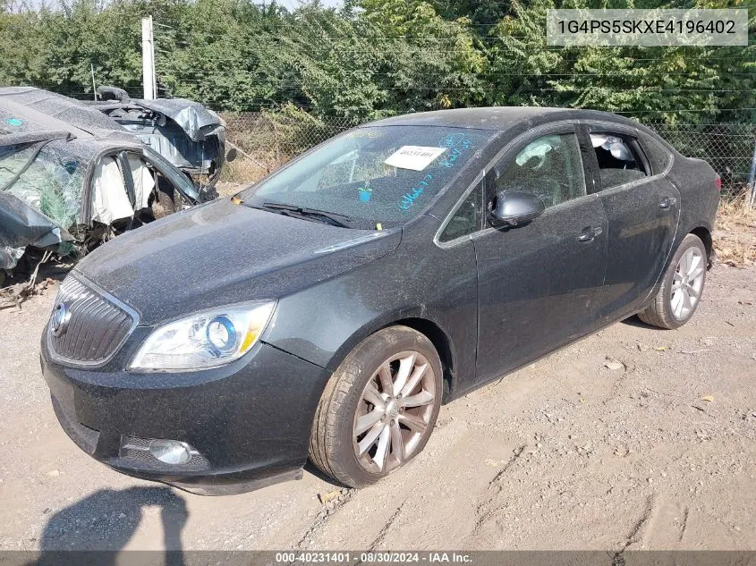 2014 Buick Verano Leather Group VIN: 1G4PS5SKXE4196402 Lot: 40231401