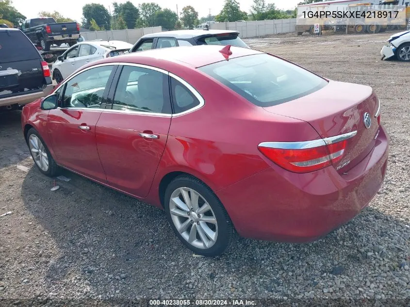 2014 Buick Verano VIN: 1G4PP5SKXE4218917 Lot: 40238055