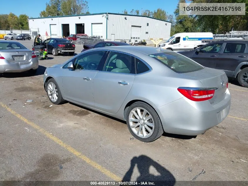 2014 Buick Verano Convenience Group VIN: 1G4PR5SK2E4167598 Lot: 40529113