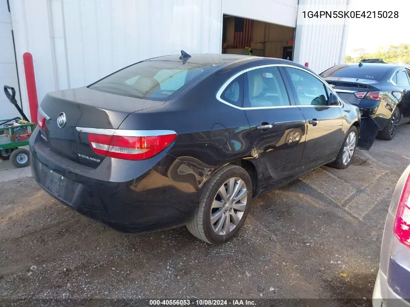 2014 Buick Verano VIN: 1G4PN5SK0E4215028 Lot: 40556053