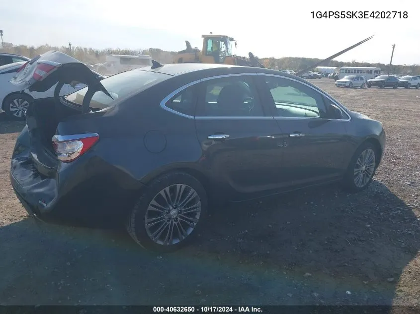 2014 Buick Verano Leather Group VIN: 1G4PS5SK3E4202718 Lot: 40632650