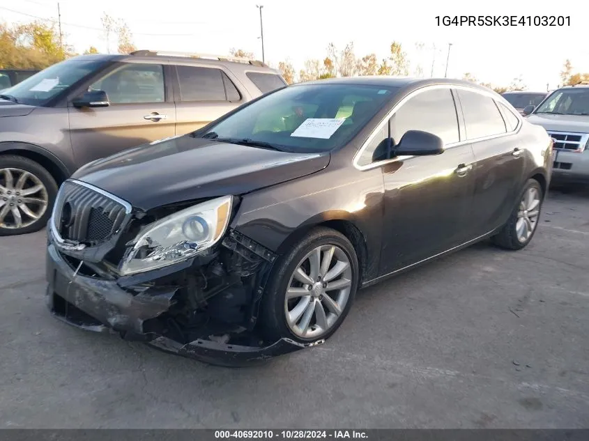 2014 Buick Verano Convenience VIN: 1G4PR5SK3E4103201 Lot: 40692010