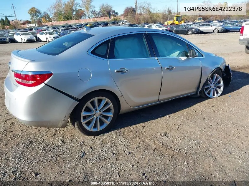 2014 Buick Verano Leather Group VIN: 1G4PS5SK6E4222378 Lot: 40858316